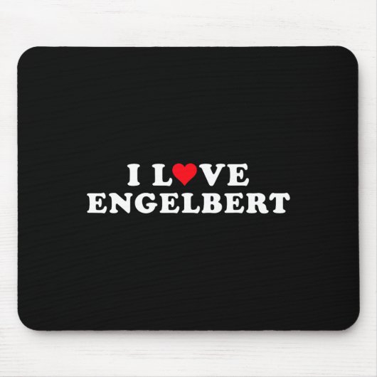 I Love Engelbert Girlfriend &amp; Boyfriend Engelb Muismat (Voorkant)