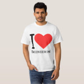 I love engineering  t-shirt (Voorkant volledig)