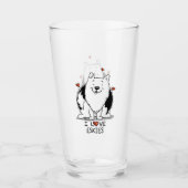 I Love Eskies (I Love American Eskimo Dogs) - Cute Glas (Voorkant)