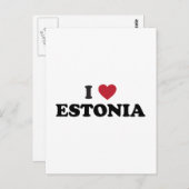 I Love Estonia Briefkaart (Voorkant / Achterkant)
