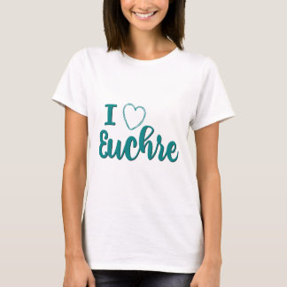 I Love Euchre Personalized Design T-shirt