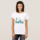 I Love Euchre Personalized Design T-shirt (Voorkant volledig)