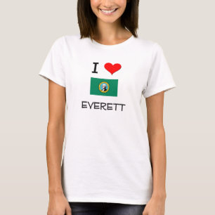 I Love Everett Washington T-shirt