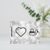 I Love Excavators Briefkaart (Staand voorkant)