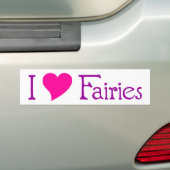 I Love Fairies Bumpersticker (Op auto)