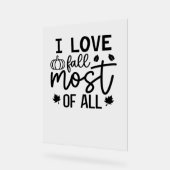 I Love Fall Most All Classic T-Shirt (Angle)