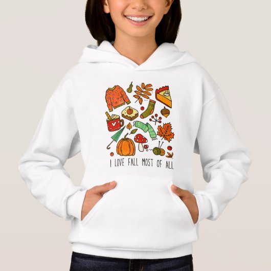 I Love Fall Most of All Pumpkin Kids (Devant)