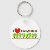 I Love Farming Sleutelhanger (Achterkant)