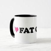 I Love Fat Girls - Coffee Mok (Voorkant links)