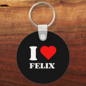 I Love Felix I Heart Felix Name Y2k Valentines Day Sleutelhanger (Voorkant)