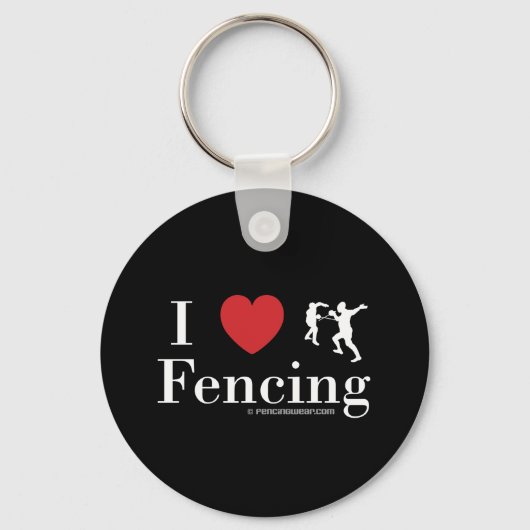 I Love Fencing Sleutelhanger (Voorkant)