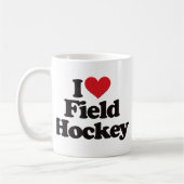 I Love Field Hockey Koffiemok (Links)