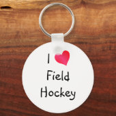 I Love Field Hockey Sleutelhanger (Voorkant)