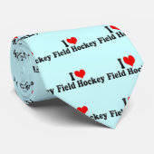 I Love Field Hockey Stropdas (Opgerold)