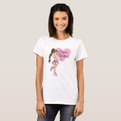 I Love Figure Patinage féminine T-shirt (Devant entier)