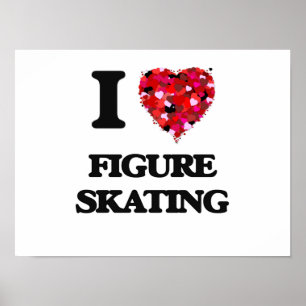 I Love Figuur Skating Poster