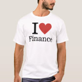 I ❤️ Love Finance  Mannen T-shirt (Voorkant)