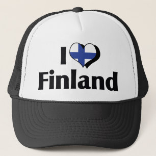 I Love Finland Flag Trucker Pet