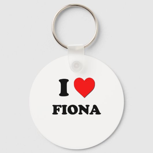 I Love Fiona Sleutelhanger (Voorkant)