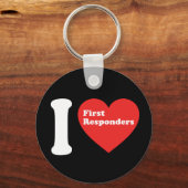 I Love First Responders Sleutelhanger (Voorkant)