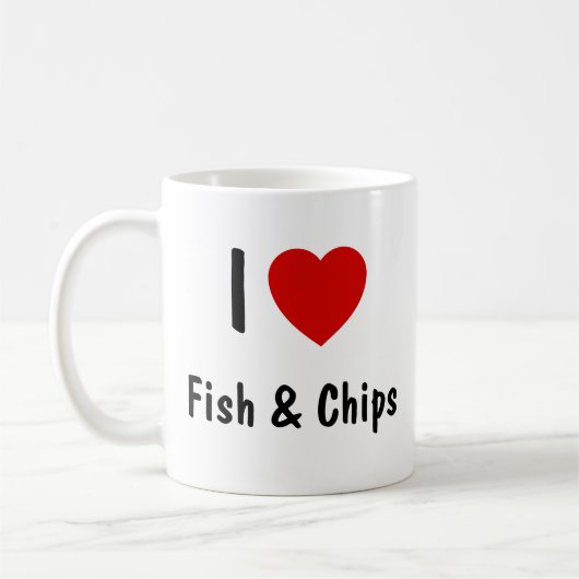 I Love Fish & Chips Koffiemok (Links)