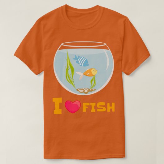 I Love Fish Classic TShirt (Design devant)
