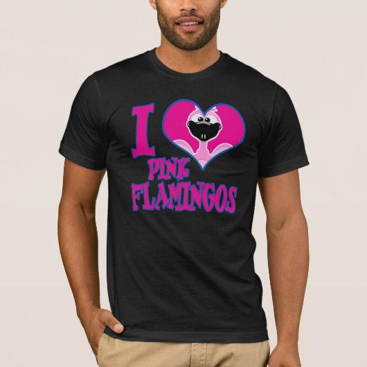 I Love flamingos T-shirt (Voorkant)