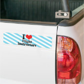 I Love Flight Instructors Bumpersticker (Op Truck)