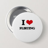 i LOVE FLIRTING Ronde Button 7,6 Cm (Voorkant /achterkant)