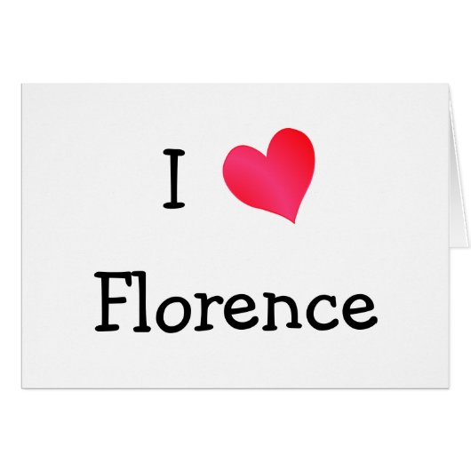 I Love Florence (Devant horizontal)
