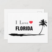I Love Florida Briefkaart (Voorkant / Achterkant)