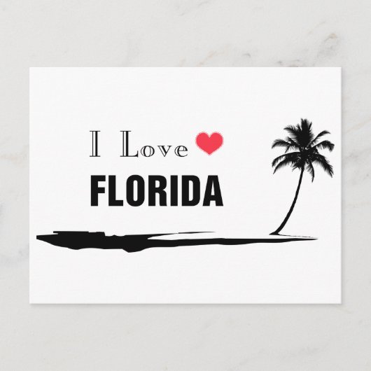 I Love Florida Briefkaart (Voorkant)
