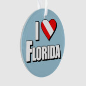 I Love Florida Diving Ornament (voorkant)