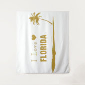 I Love Florida Gold Wandkleed (Voorkant)