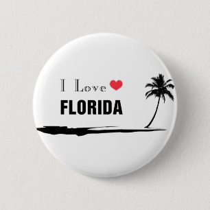 I Love Florida Ronde Button 5,7 Cm
