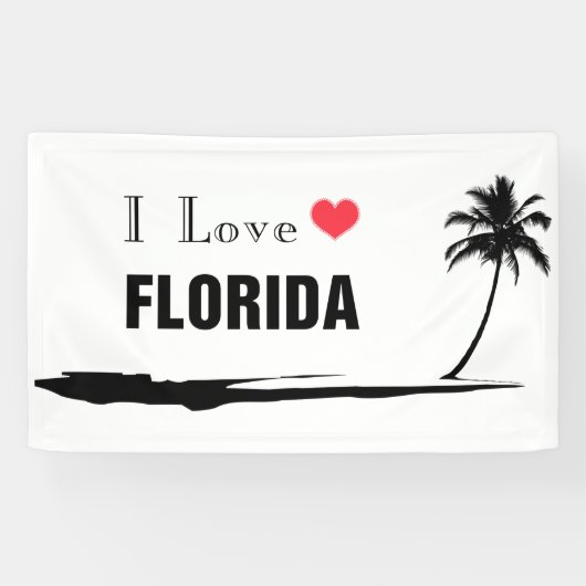 I Love Florida Spandoek (Horizontaal)