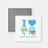 I Love Florida Virtual School Magnet (Recto/Verso)