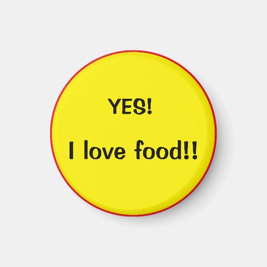 I love food magneet (Voorkant)