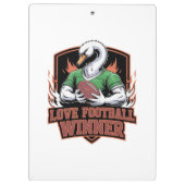 I love football  klembord (Achterkant)