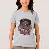I love football  Tri-Blend shirt (Voorkant)