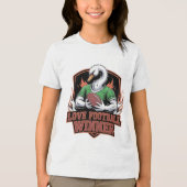 I love football  Tri-Blend shirt (Voorkant)