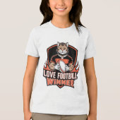 I love football Tri-Blend shirt (Voorkant)