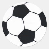 I Love Football (Voetbal) Hart van het Spel: I Lov Ronde Sticker (Voorkant)