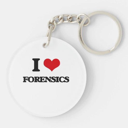 i LOVE fORENSICS Sleutelhanger (Achterkant)