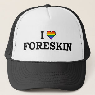 I Love Foreskin Trucker Pet