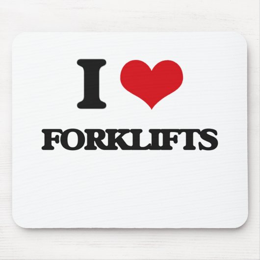 i LOVE fORKLIFTS Muismat (Voorkant)