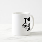 I Love Fossil Fuels Mok (Voorkant rechts)