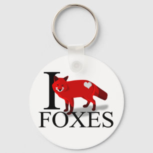 I Love Foxes Sleutelhangers