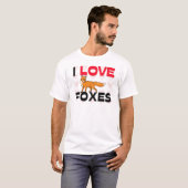 I Love Foxes T-shirt (Voorkant volledig)