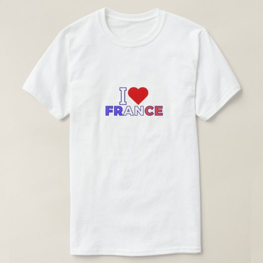 I Love France T-shirt (Design voorkant)